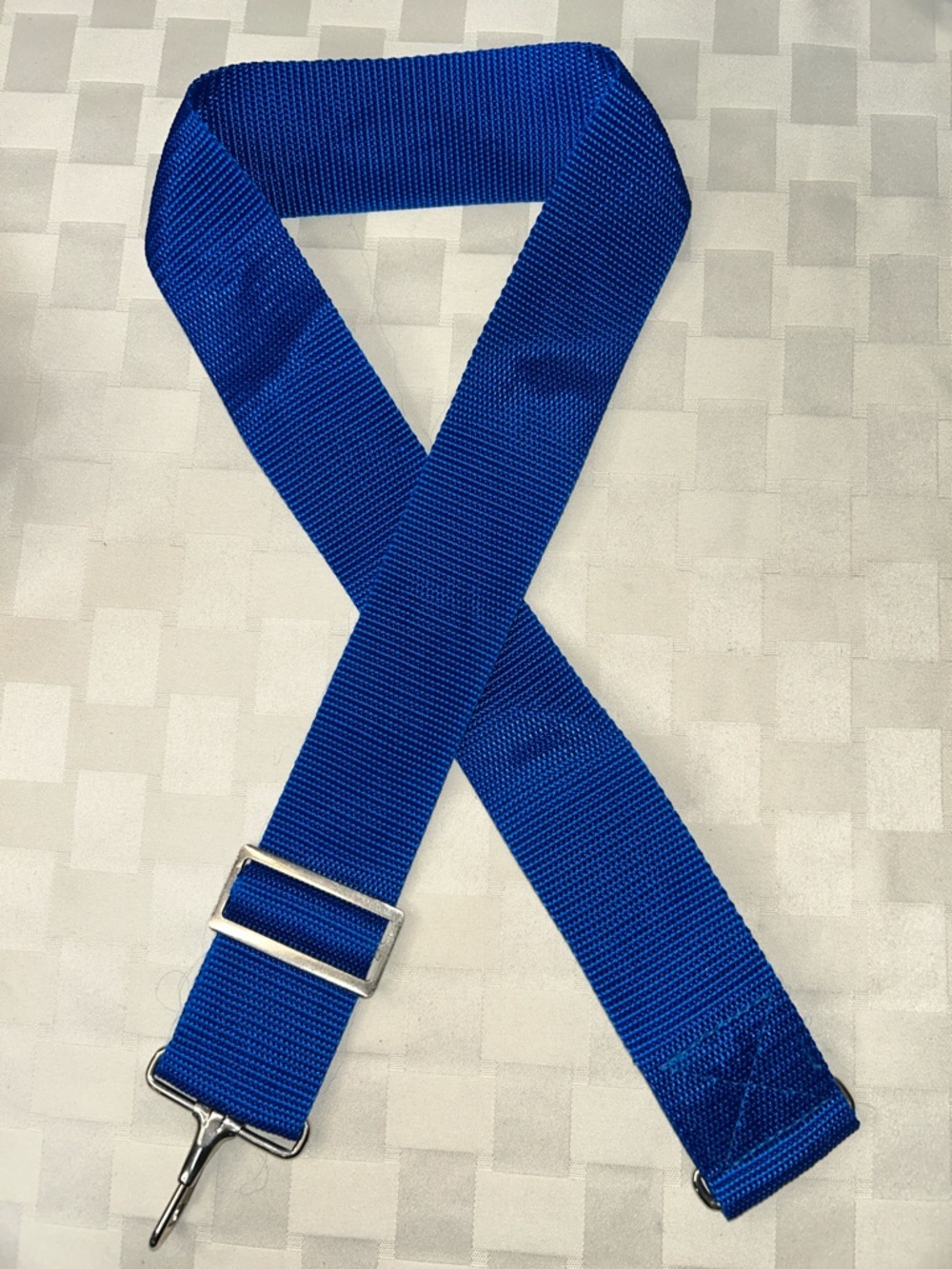 Bright Royal Blue Webbing Messenger Strap
